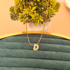 Initial Pendant Necklace for Women & Girls