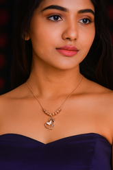 Butterfly Embrace Heart Necklace