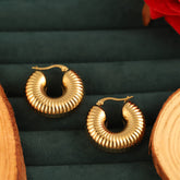 Auric Ripple Hoops