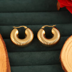 Auric Ripple Hoops