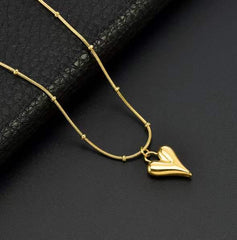 Golden Heart Neckless