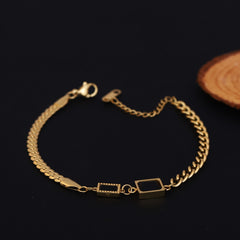 Regal Noir Link Bracelet