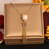 Ethereal Gold Cascade Necklace