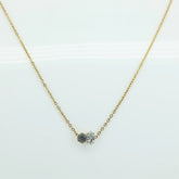 Twin Sparkle Charm Necklace