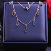 BlueDusk Drops Necklace