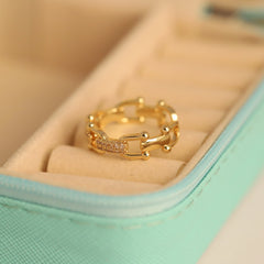 Luxe Link Ring| Adjustable