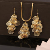 Golden Cascade Fan Set