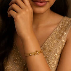 Golden RoseMesh Bracelet