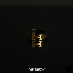 Bold Initial H Ring (unisex)