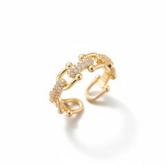 Luxe Link Ring| Adjustable