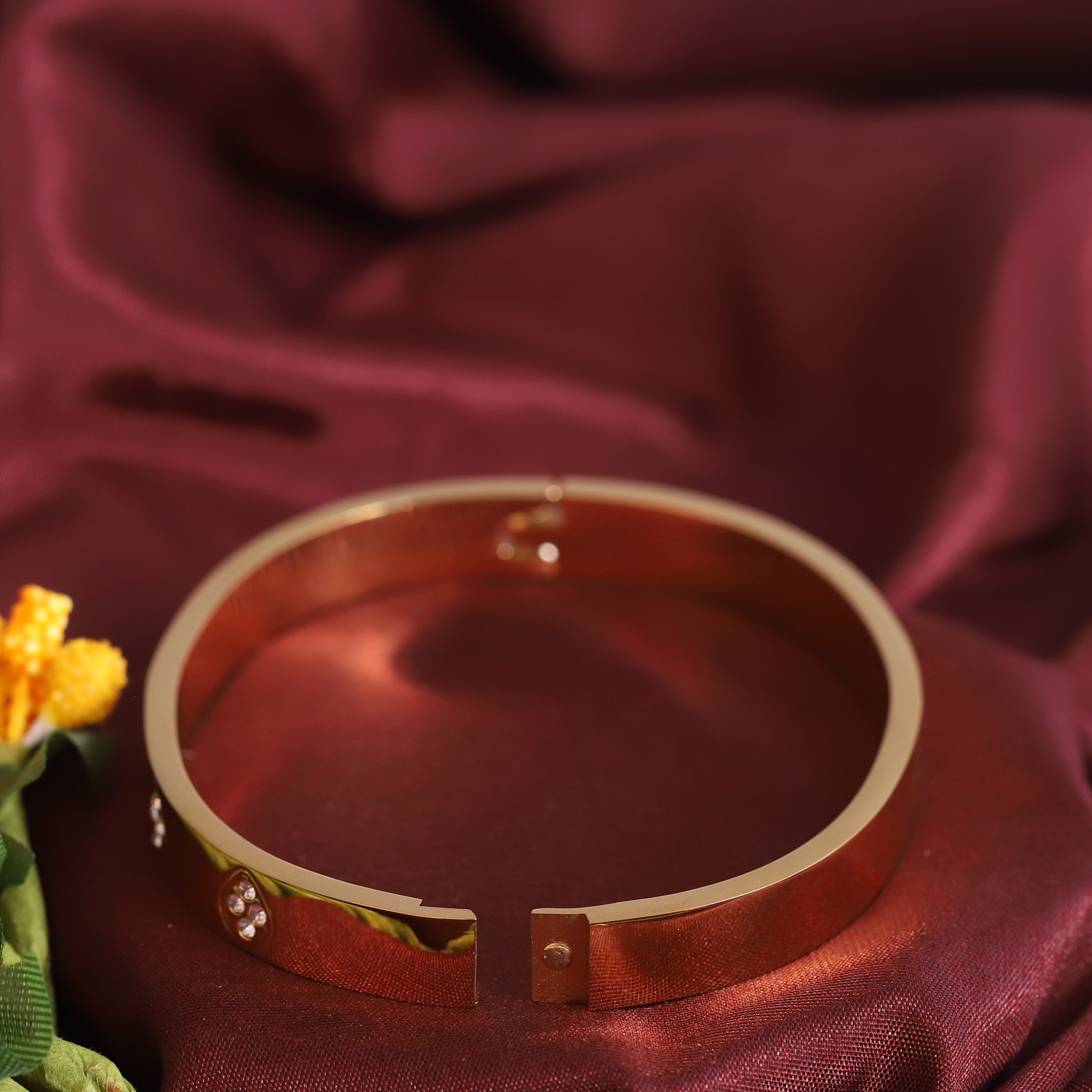 Crimson Petal Bangle
