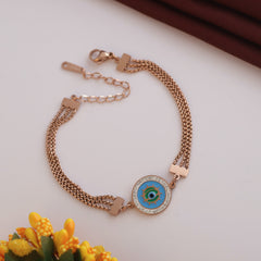Blue eye chain bracelet