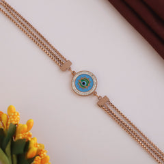 Blue eye chain bracelet
