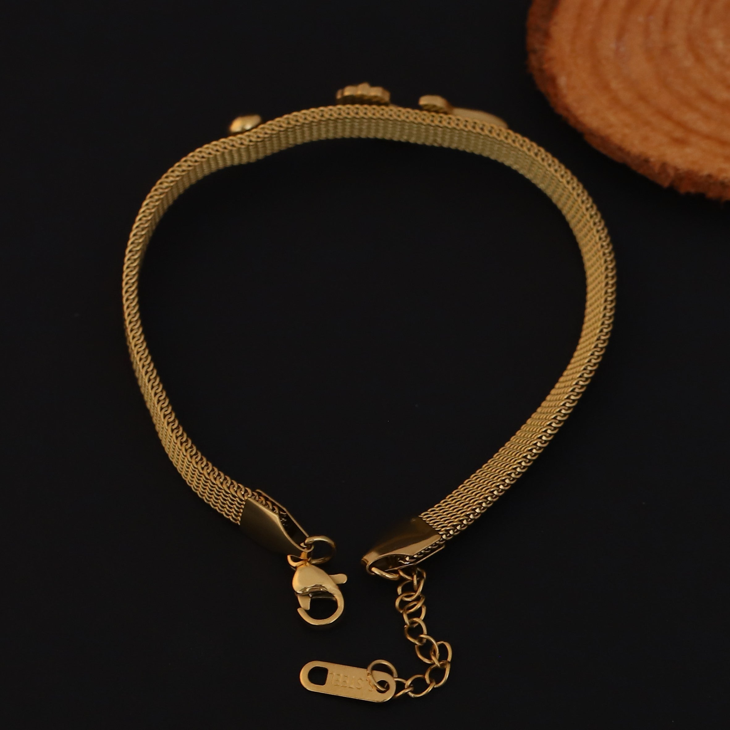 Golden RoseMesh Bracelet