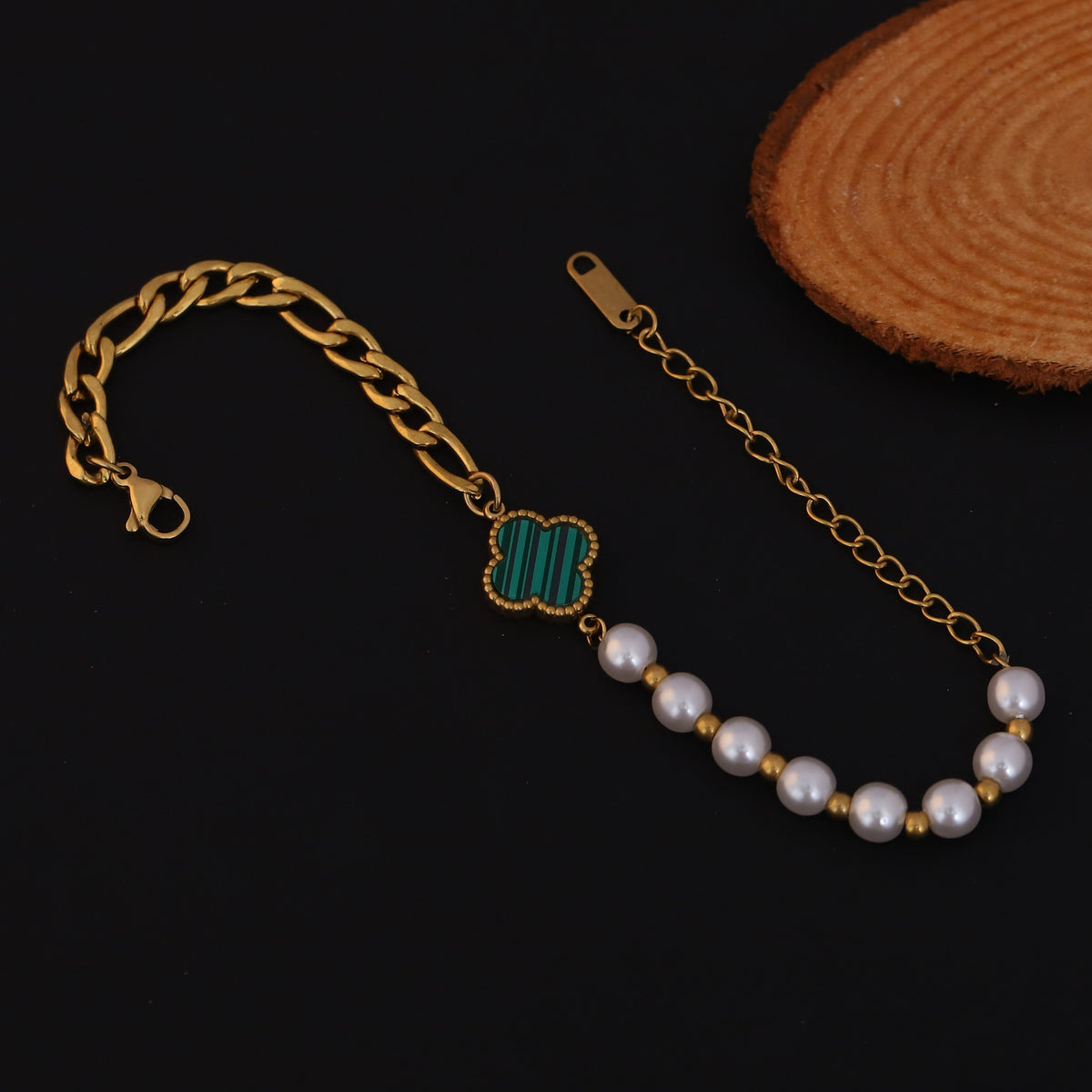 PearlClover Charm Bracelet