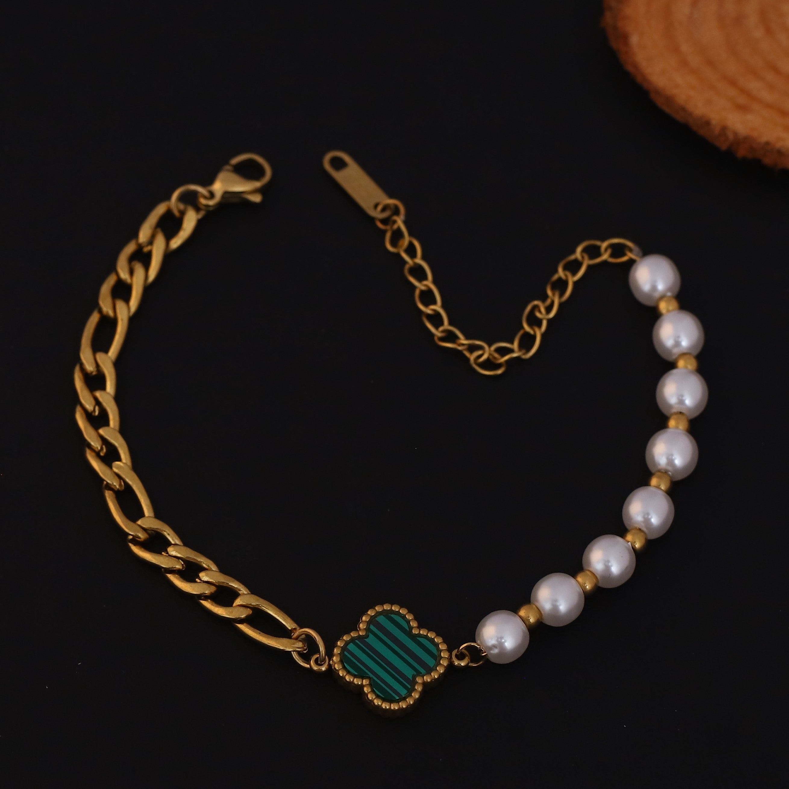 PearlClover Charm Bracelet