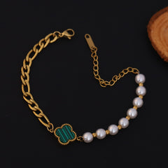 PearlClover Charm Bracelet