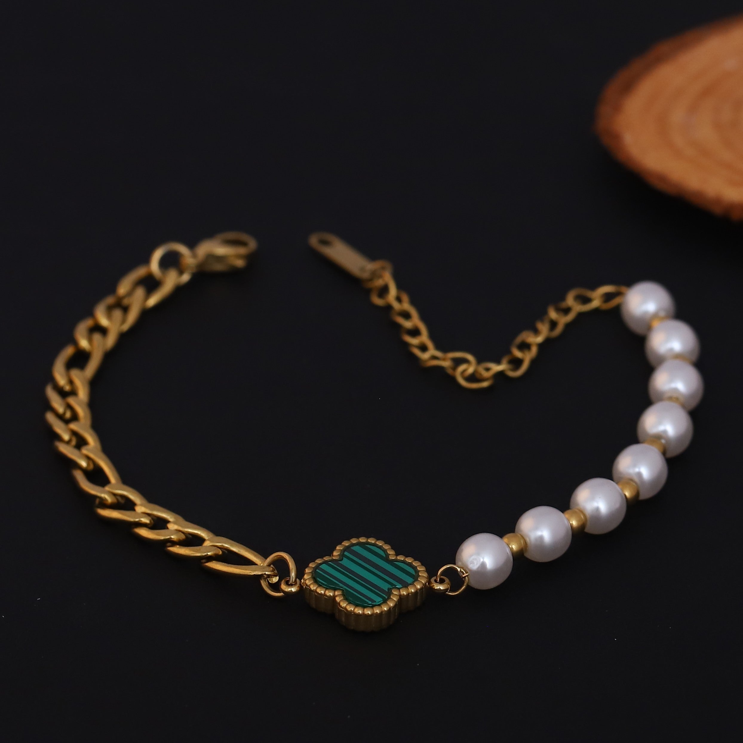 PearlClover Charm Bracelet