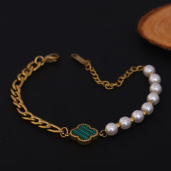 PearlClover Charm Bracelet