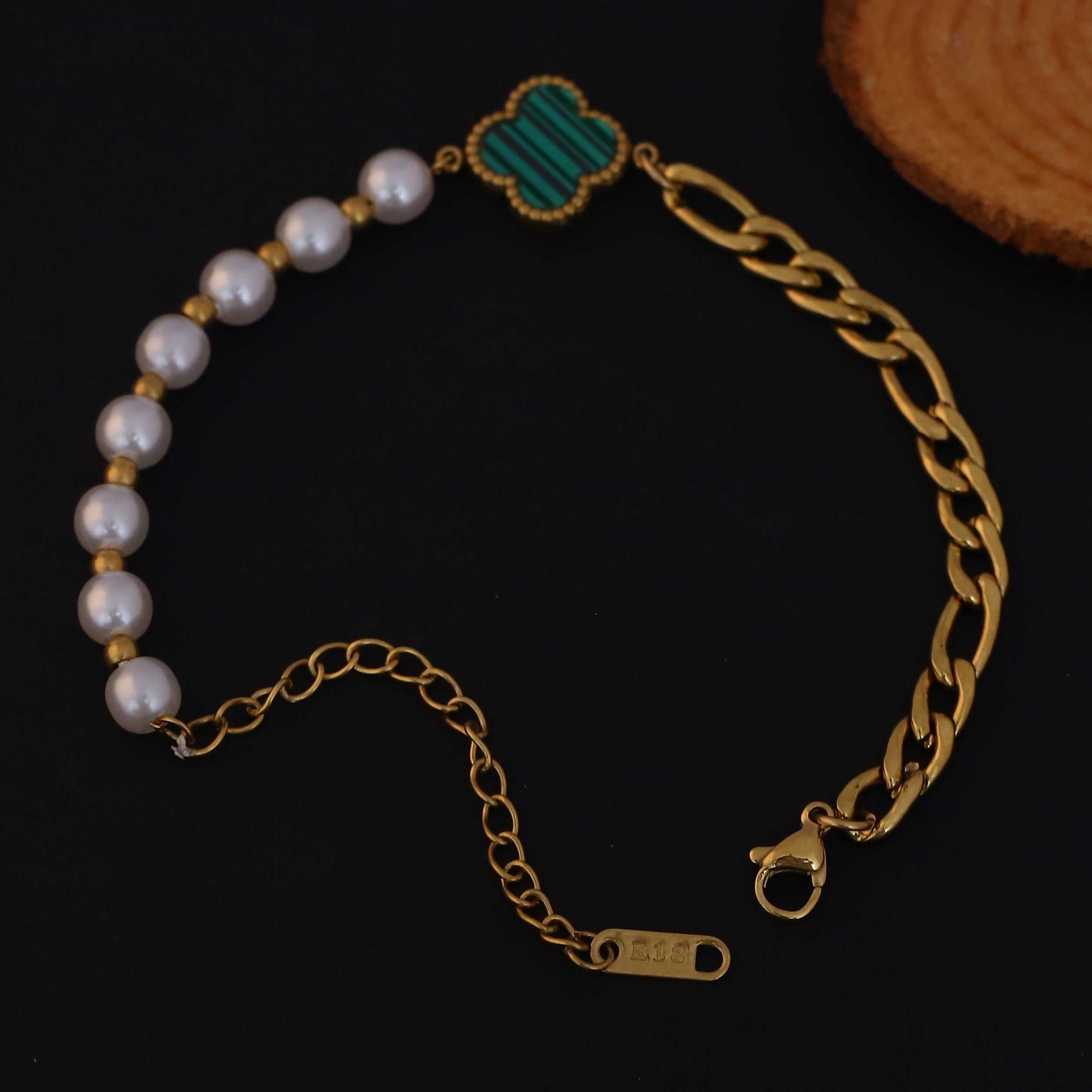 PearlClover Charm Bracelet