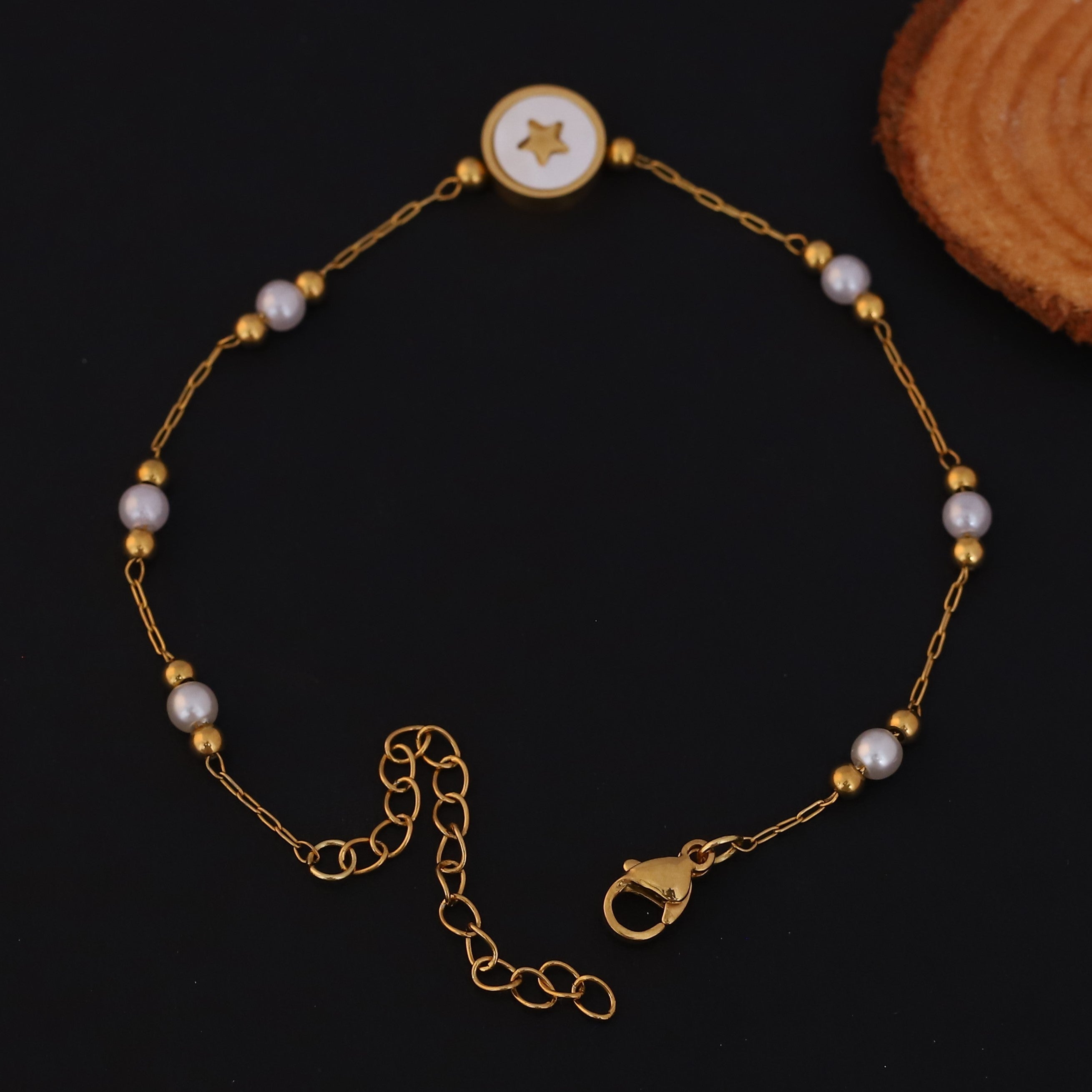 Celestia Pearl Star Bracelet