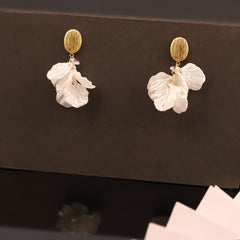Ivory Blossom Drop Earrings