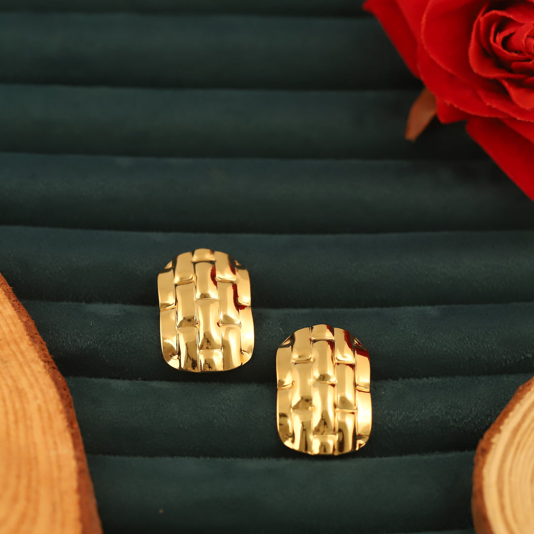 Luxe Weave Studs