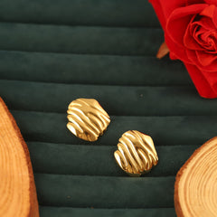 Golden Ripple Studs