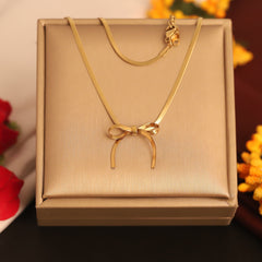 Golden Ribbon Charm