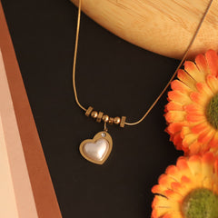 Golden Pearl Heart