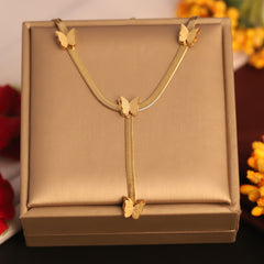 Butterfly Cascade Y-Necklace