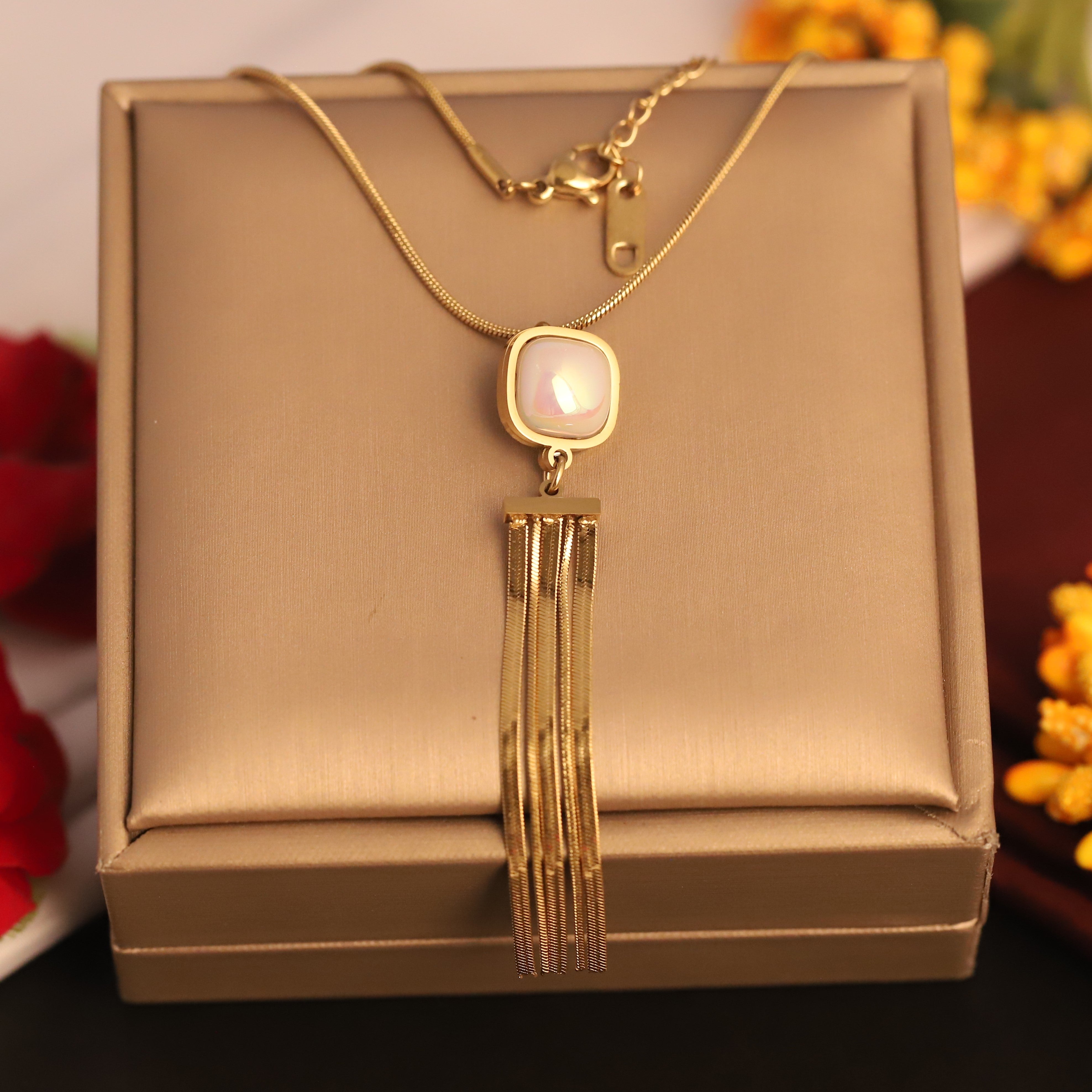 Ethereal Gold Cascade Necklace
