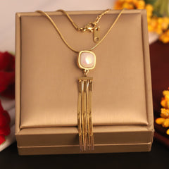 Ethereal Gold Cascade Necklace