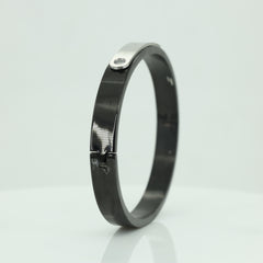 Steel & Black Dual Tone Bracelet