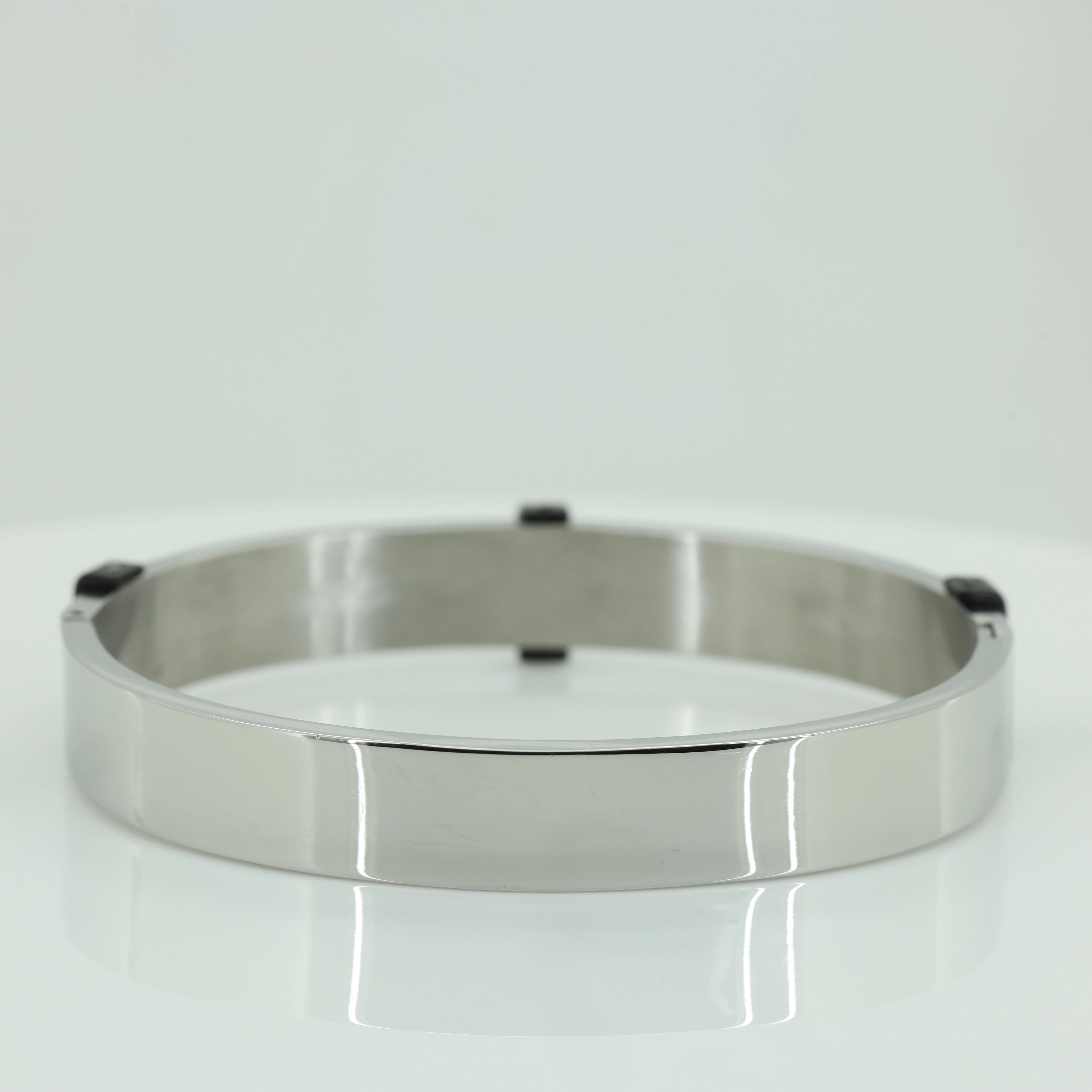 Steel & Black Dual Tone Bracelet