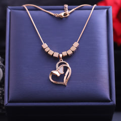 Butterfly Embrace Heart Necklace