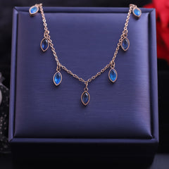 BlueDusk Drops Necklace