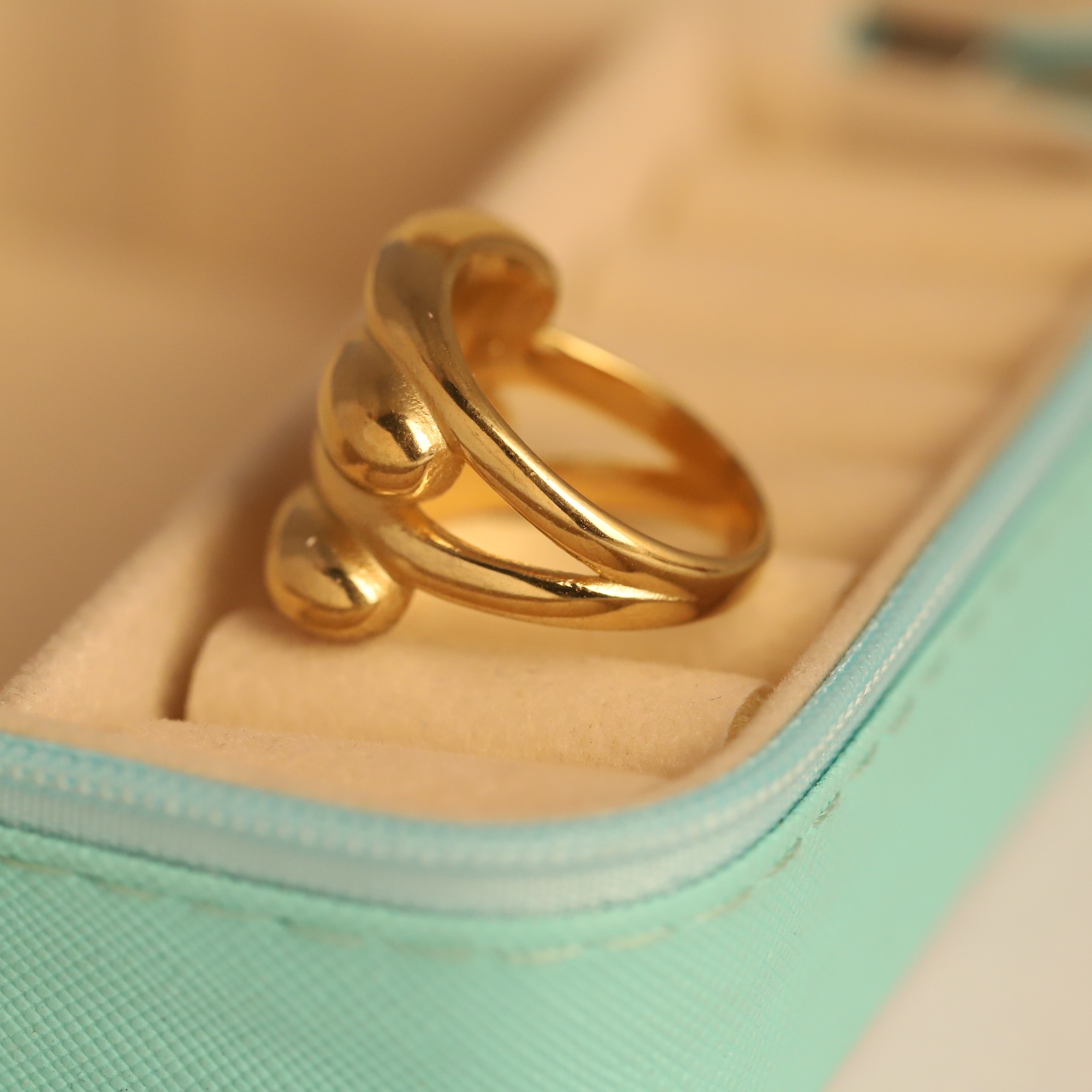 Golden Cascade Ring