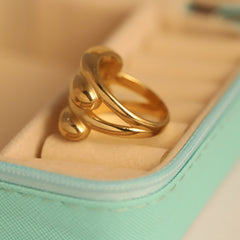Golden Cascade Ring