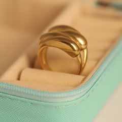 Golden Cascade Ring