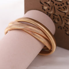 3 layer rose gold bracelet