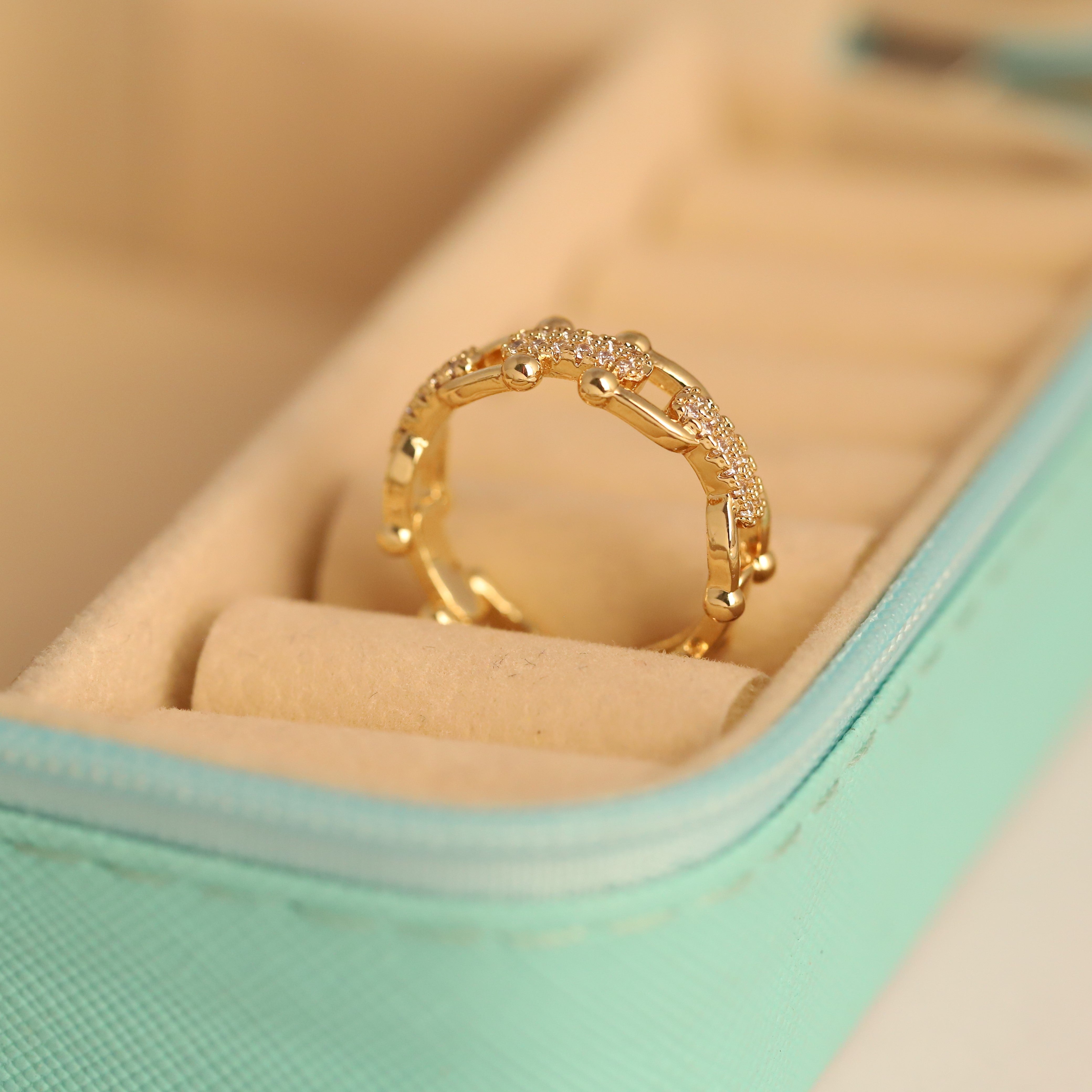 Luxe Link Ring| Adjustable