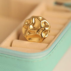 Sculpted Sunray Ring