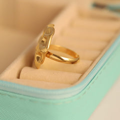 Sculpted Sunray Ring
