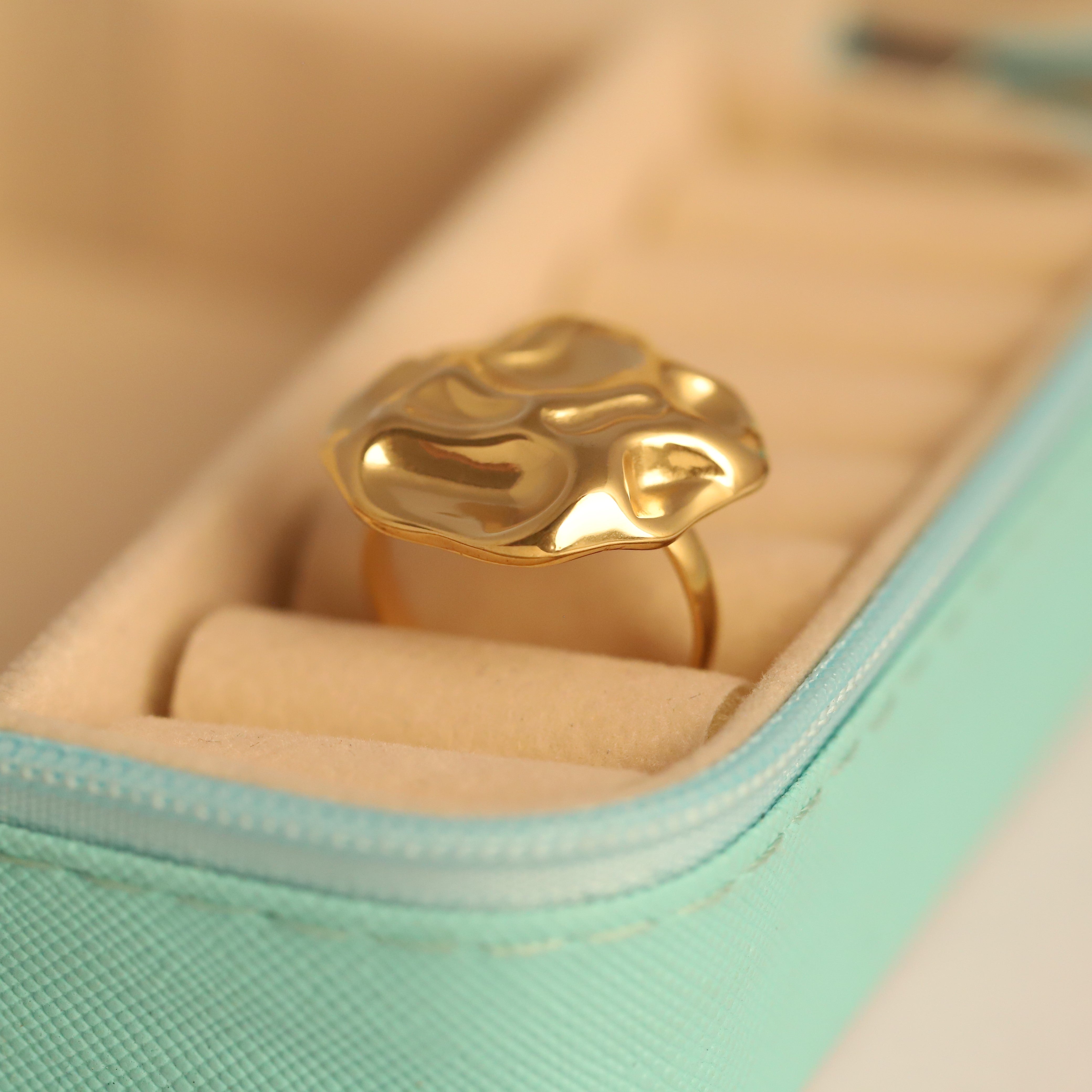 Sculpted Sunray Ring