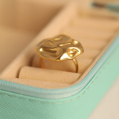 Sculpted Sunray Ring