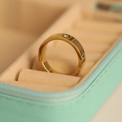 The Golden Steel Rivet Solitaire