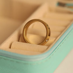 The Golden Steel Rivet Solitaire