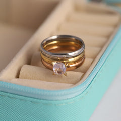 Trinity Luxe Solitaire Ring Set