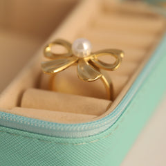 Pearl Grace Bow Ring